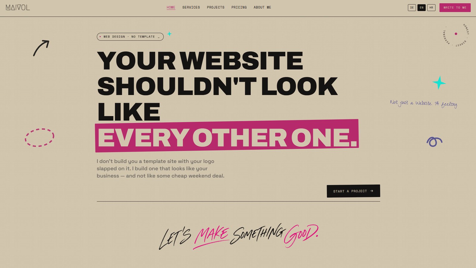 Maivol — web projekt